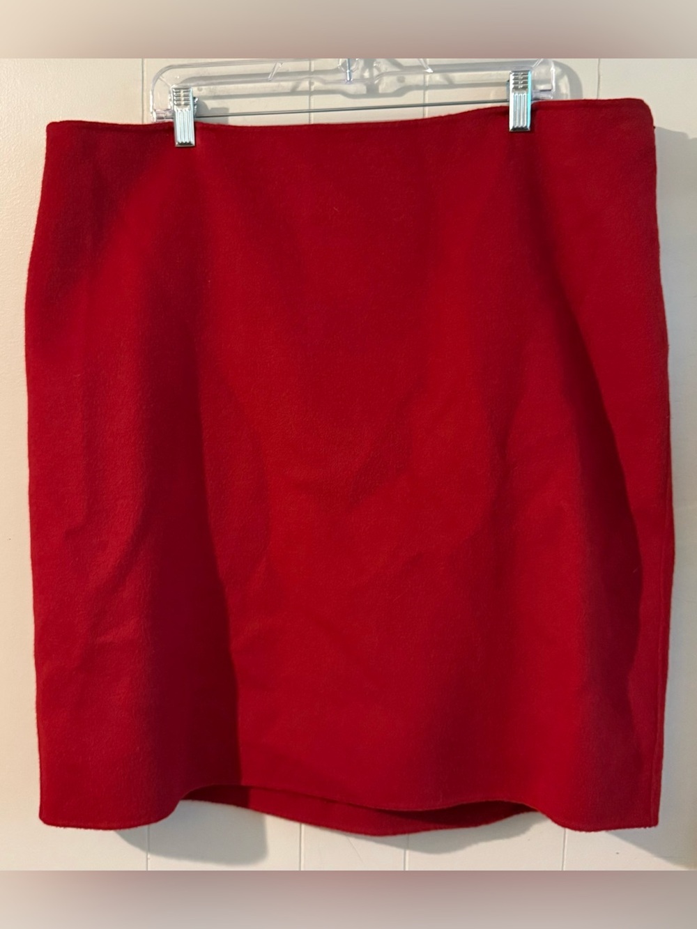 Talbots Red Wool A-Line Skirt, Size 20